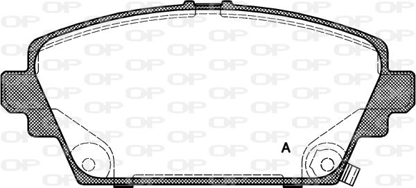 OPEN PARTS Комплект тормозных колодок, дисковый тормоз BPA0694.02